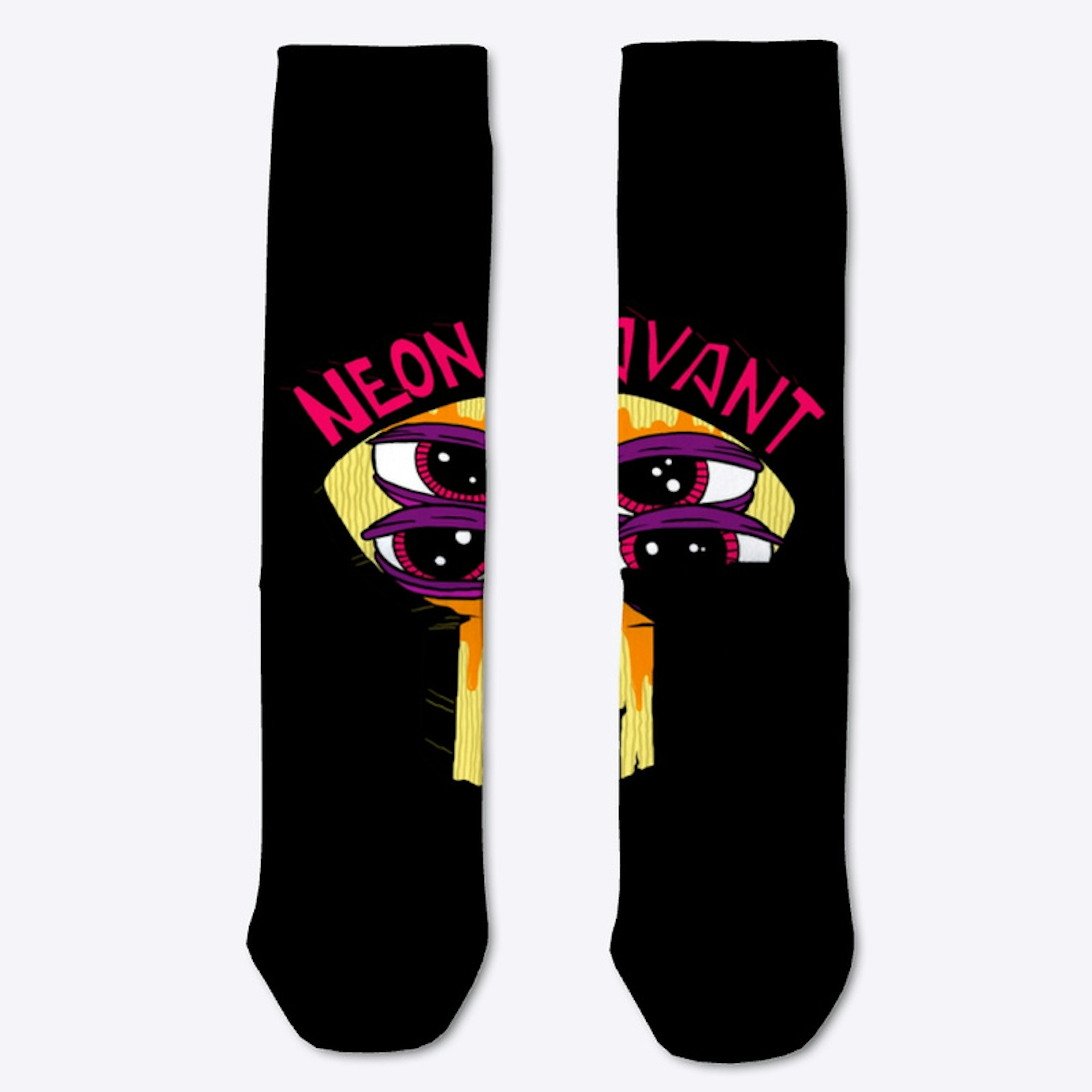 Neon Savant Logo Socks